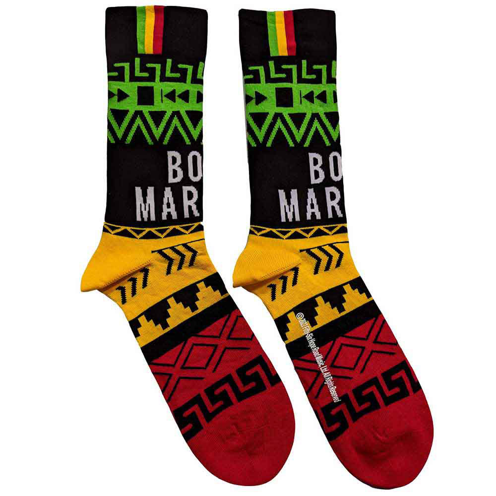 Ponožky Bob Marley - Press Play, Unisex,Čierna,UK 4 - 7