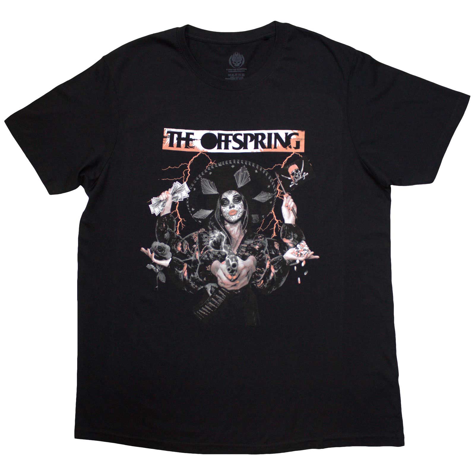Tričko The Offspring - Gun Girl, Unisex,Čierna,XXL