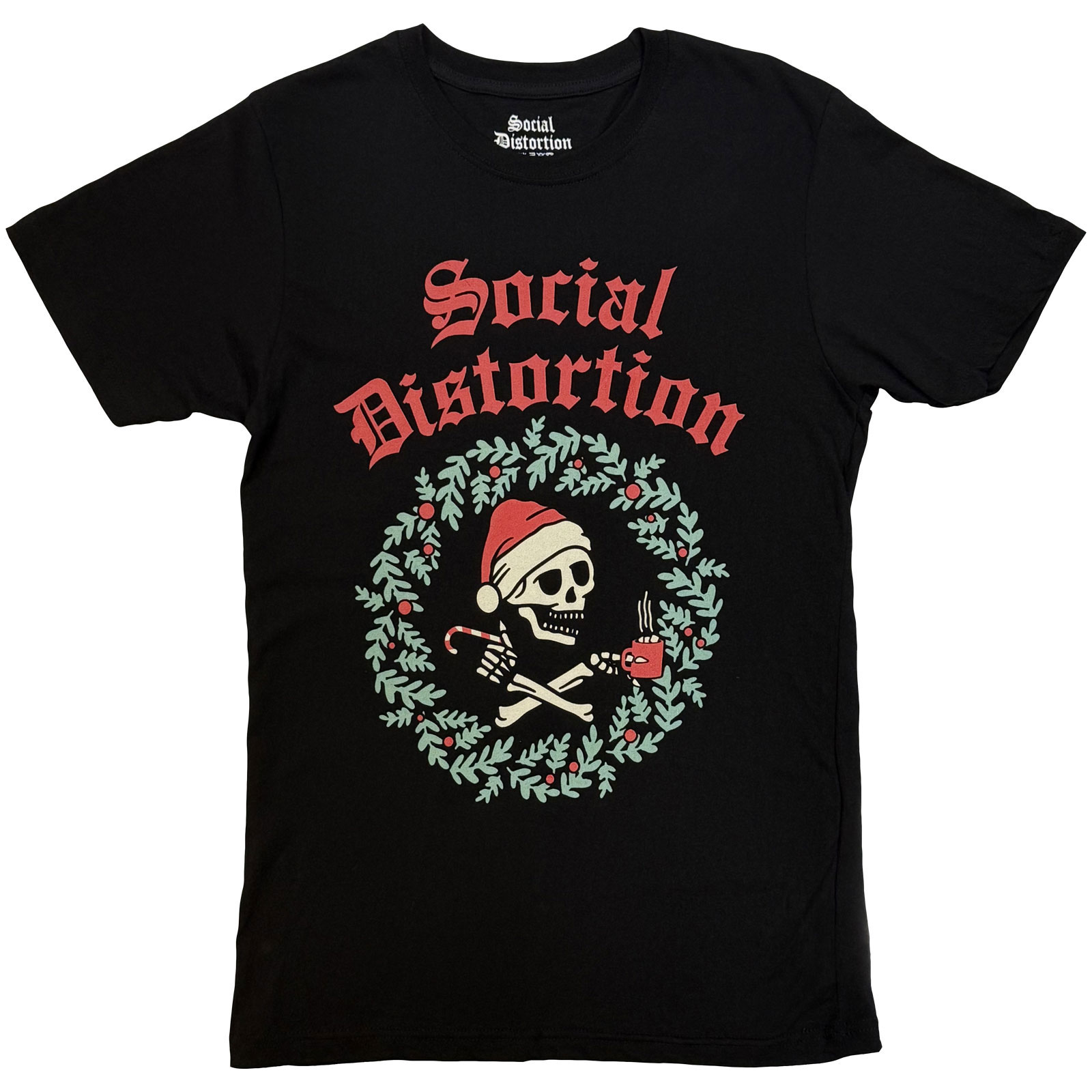 Tričko Social Distortion - Wreath, Unisex,Čierna,XXL