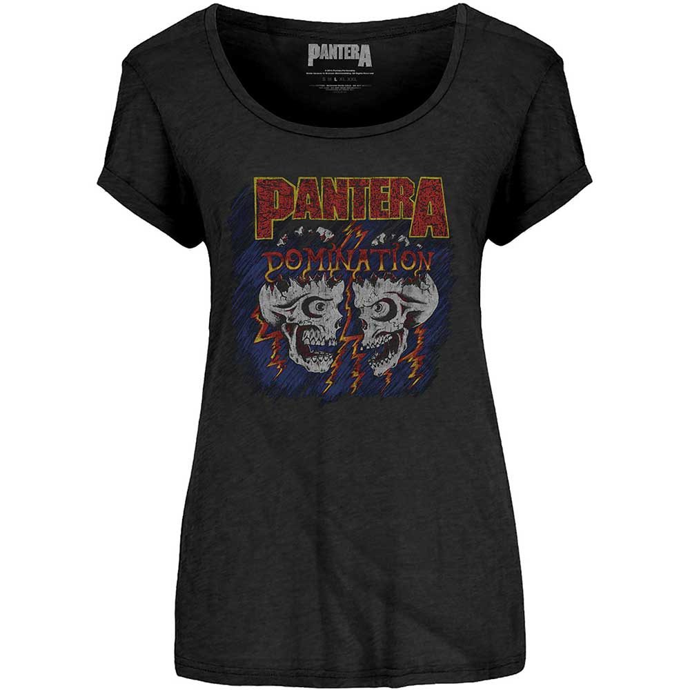Tričko Pantera - Domination, Žena,Čierna,XXL