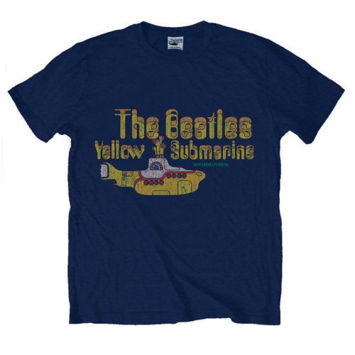 Tričko The Beatles - Nothing is Real, Unisex,Modrá,XXL