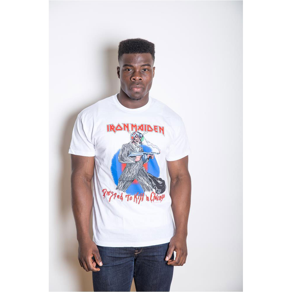Tričko Iron Maiden - Chicago Mutants, Unisex,Biela,XXL