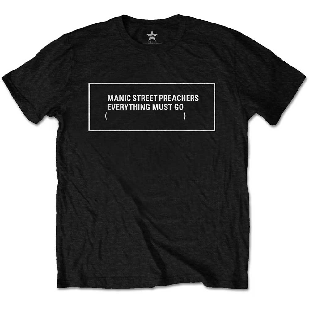 Tričko Manic Street Preachers - Everything Must Go Monochrome, Unisex,Čierna,XXL