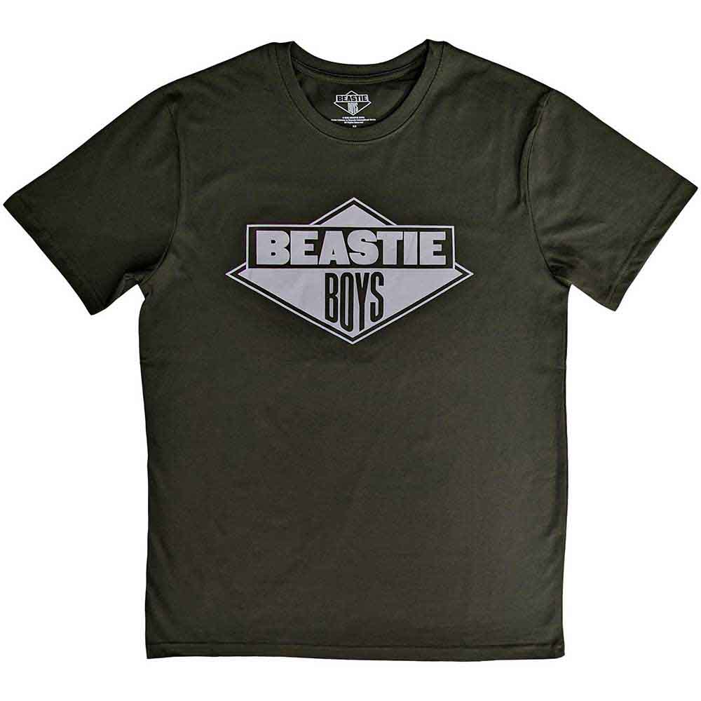 Tričko Beastie Boys - Black & White Logo, Unisex,Zelená,XXL