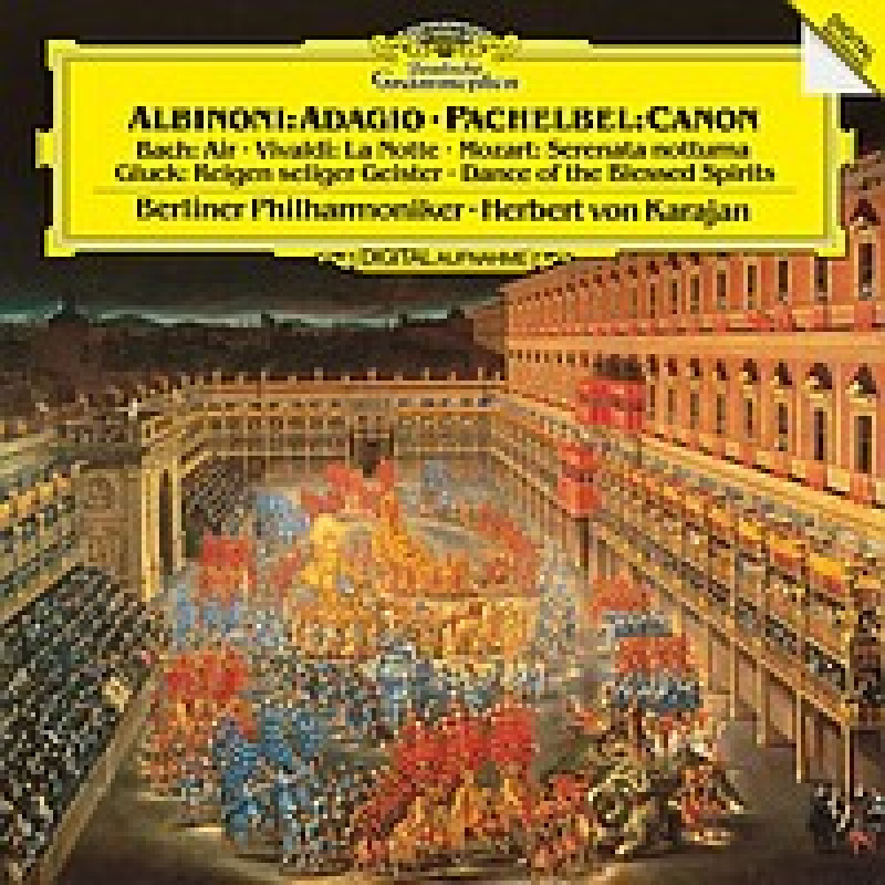 Vinyl Herbert von Karajan and the Berliner Philharmoniker - ALBINONI:ADAGIO/PACHELBEL:CANON