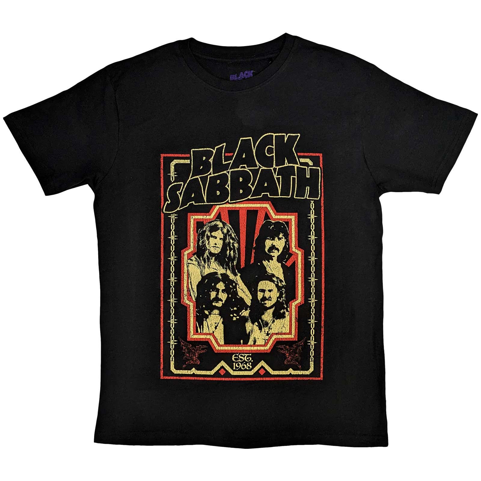 Tričko Black Sabbath - Est 1968, Unisex,Čierna,XXL