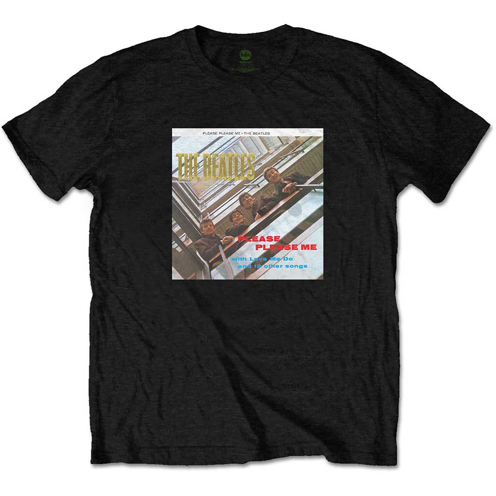 Tričko The Beatles - Please Please Me Gold, Unisex,Čierna,XL