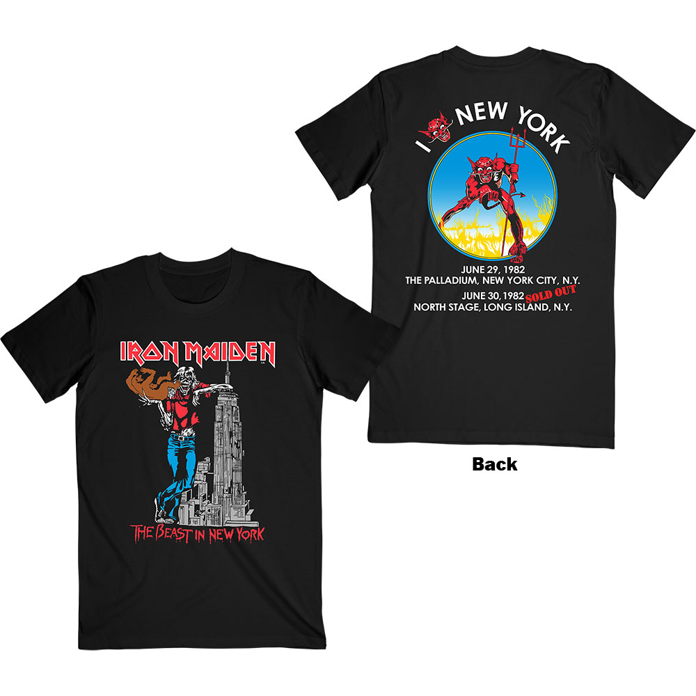 Tričko Iron Maiden - The Beast In New York, Unisex,Čierna,XXL
