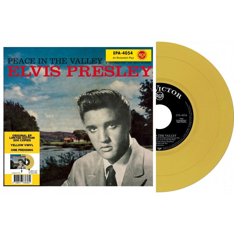 Vinyl Elvis Presley - 7-EP ETRANGER N16 - PEACE IN THE VALLEY (US)