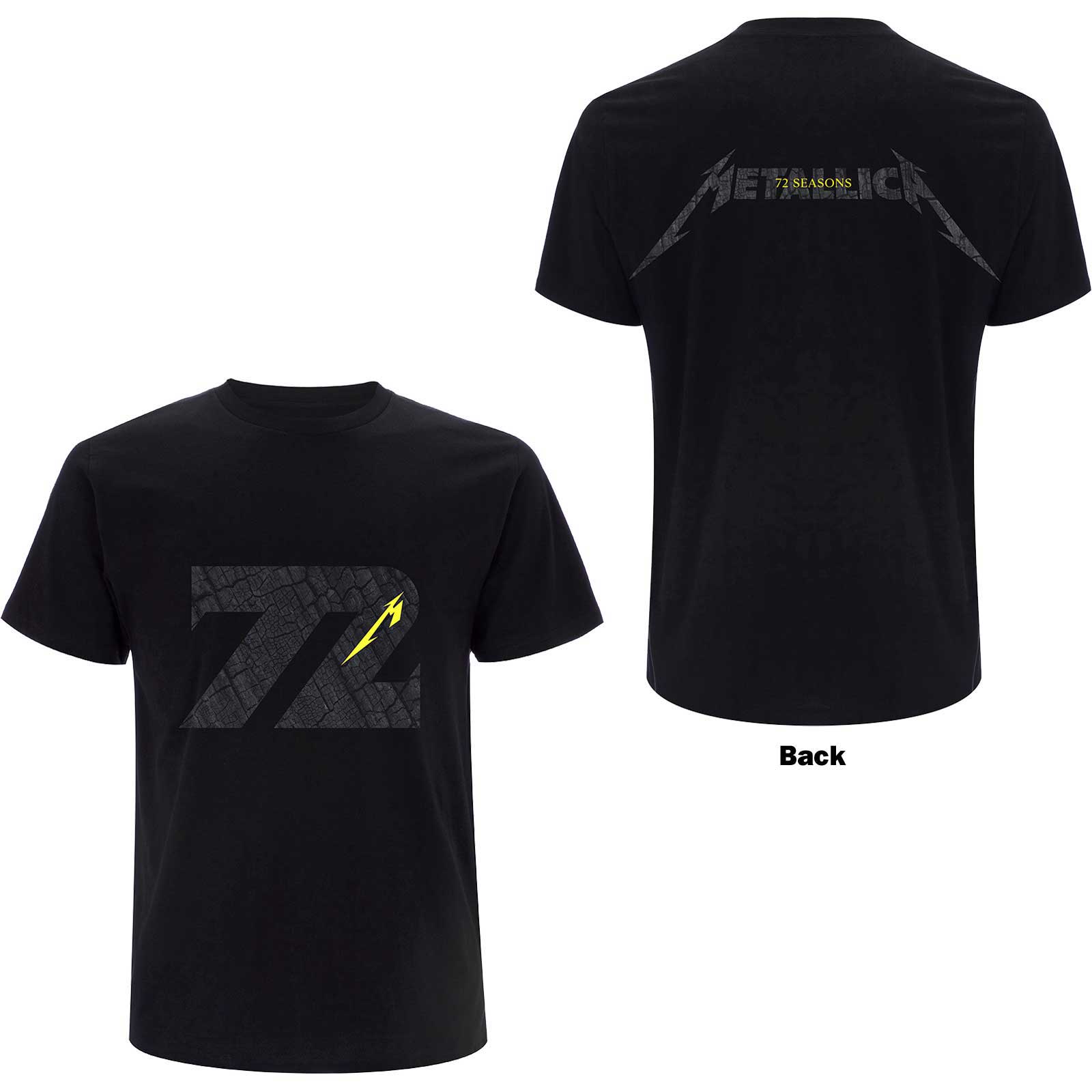 Tričko Metallica - 72 Seasons Charred Logo, Unisex,Čierna,XL
