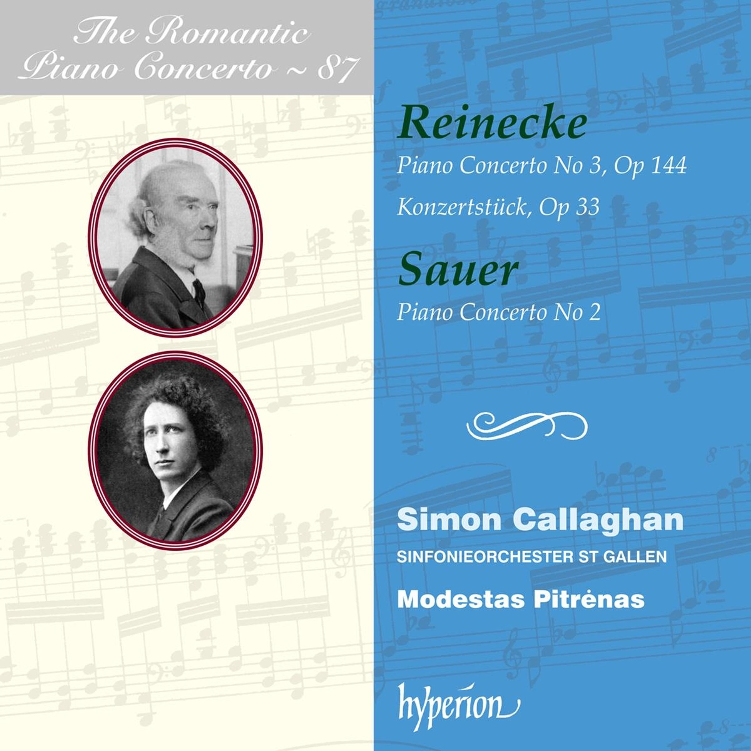 CD Simon Callaghan - REINECKE & SAUER PIANO CONCERTOS
