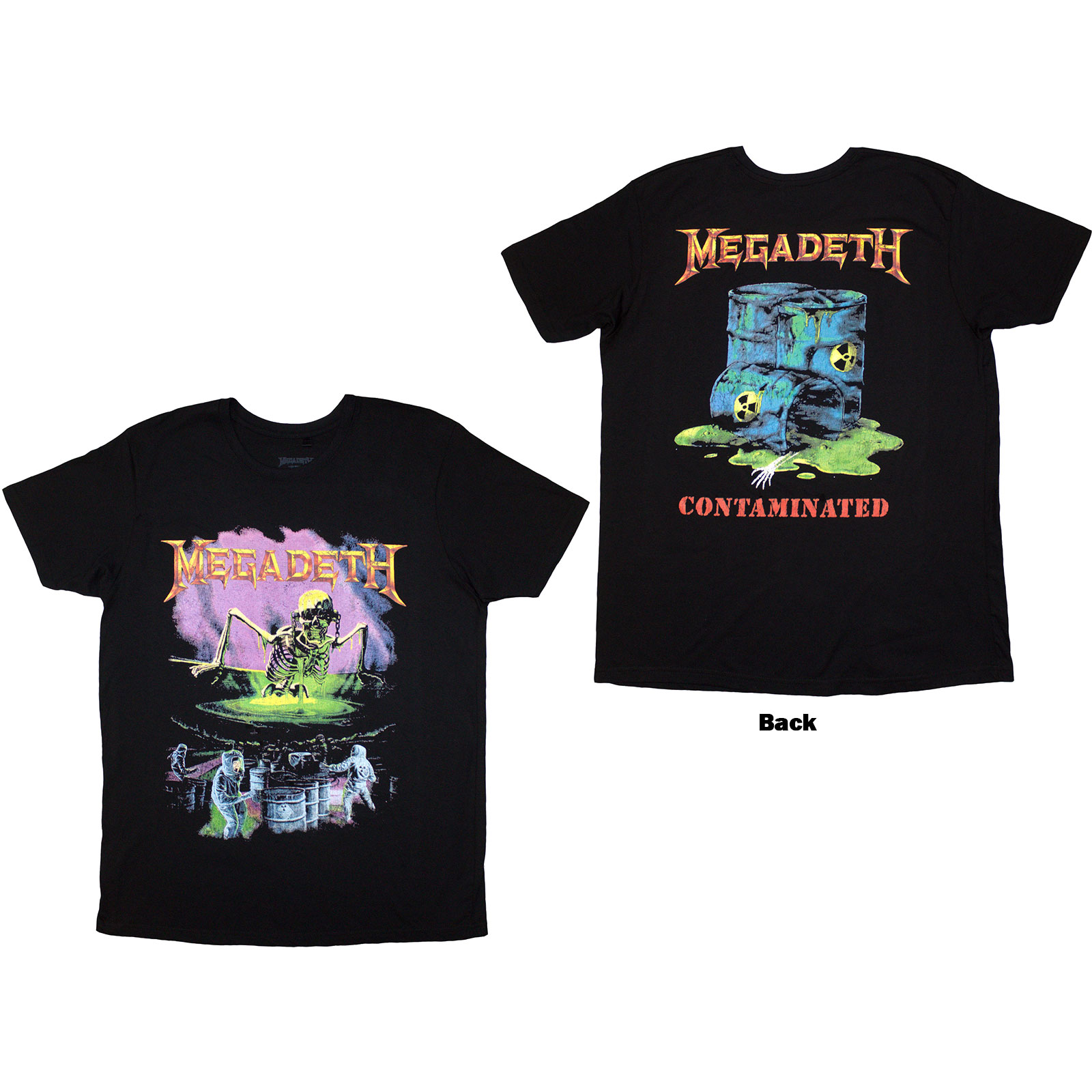 Tričko Megadeth - Contaminated, Unisex,Čierna,XXL