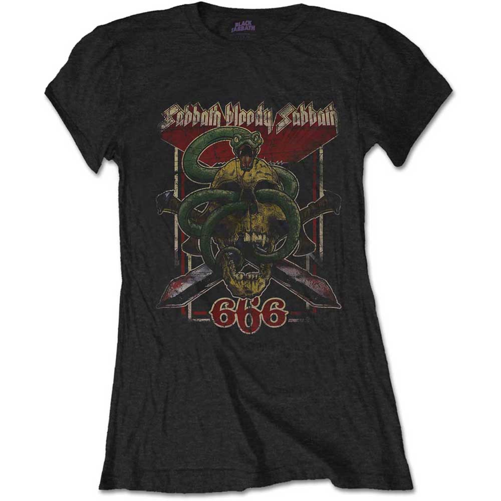 Tričko Black Sabbath - Bloody Sabbath 666, Žena,Čierna,S