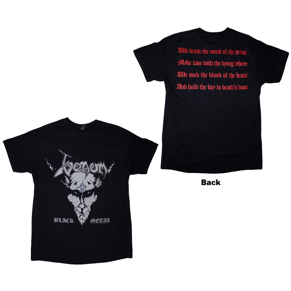 Tričko Venom - Black Metal, Unisex,Čierna,XL