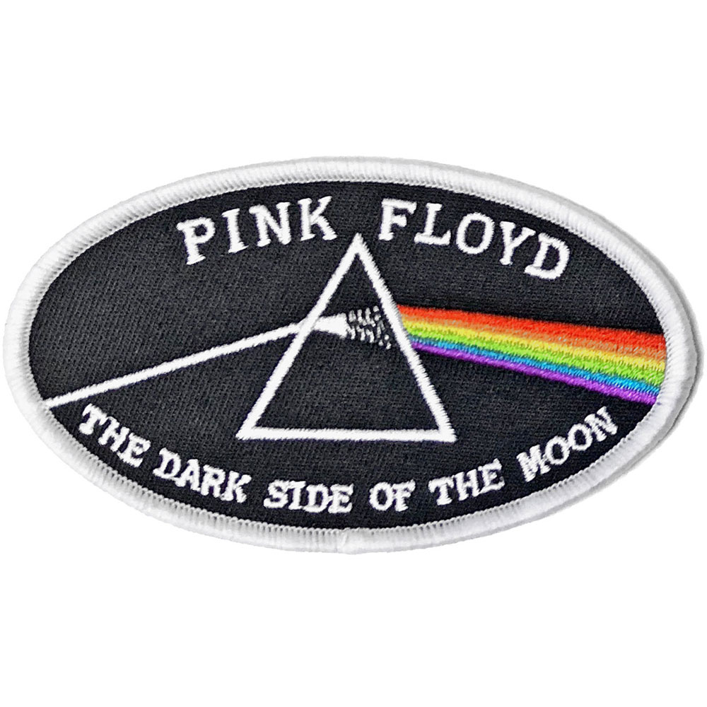 Nažehlovačka Pink Floyd - Dark Side of the Moon Oval White Border