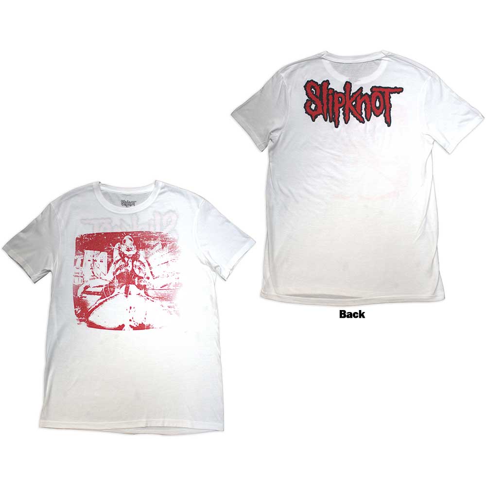 Tričko Slipknot - Chair Graphic, Unisex,Biela,XXL
