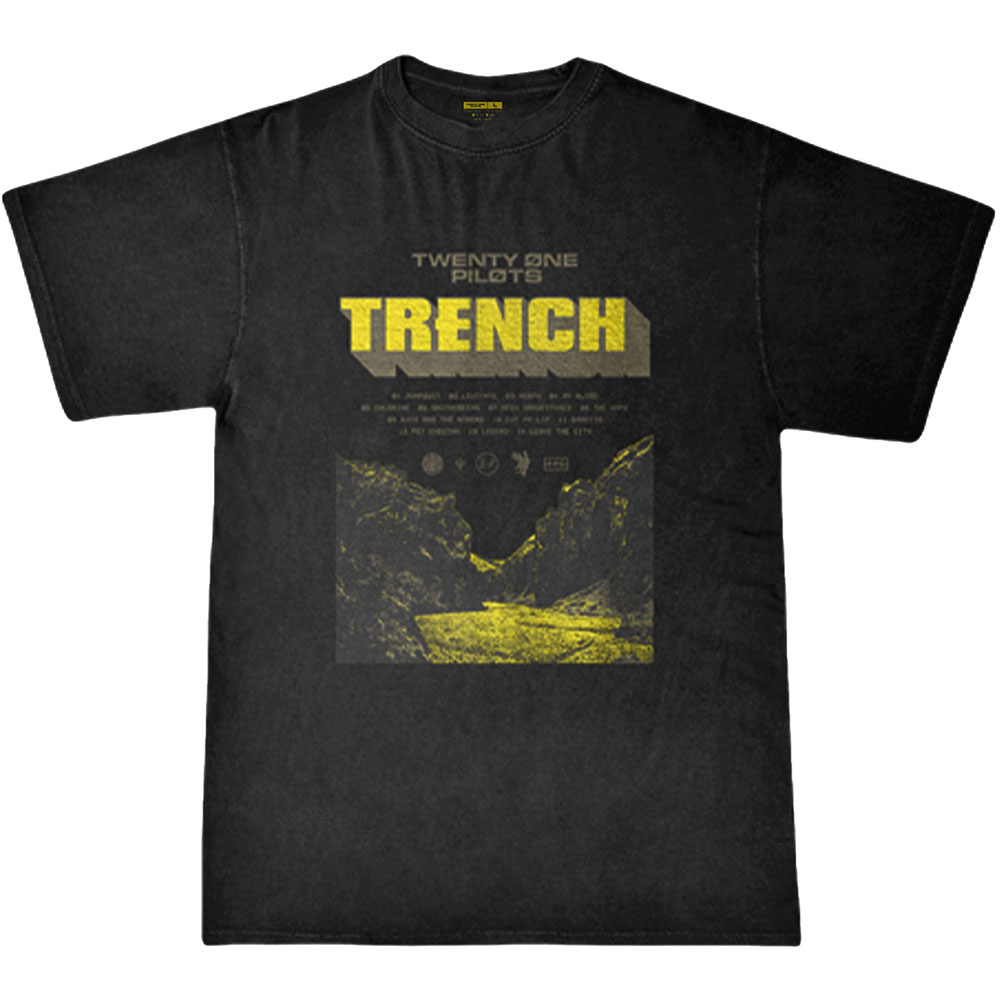 Tričko Twenty One Pilots - Trench Cliff, Unisex,Čierna,XXL