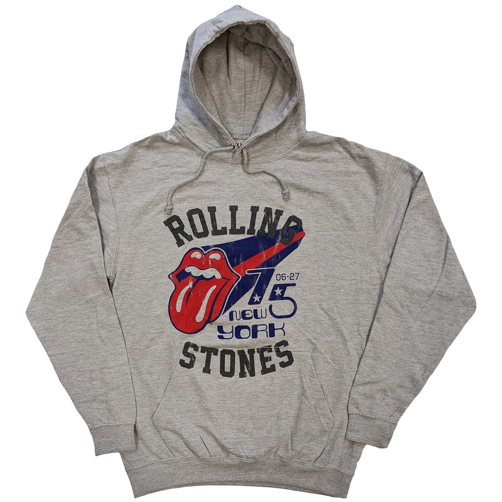 Mikina The Rolling Stones - New York '75, Unisex,Šedá,XXL