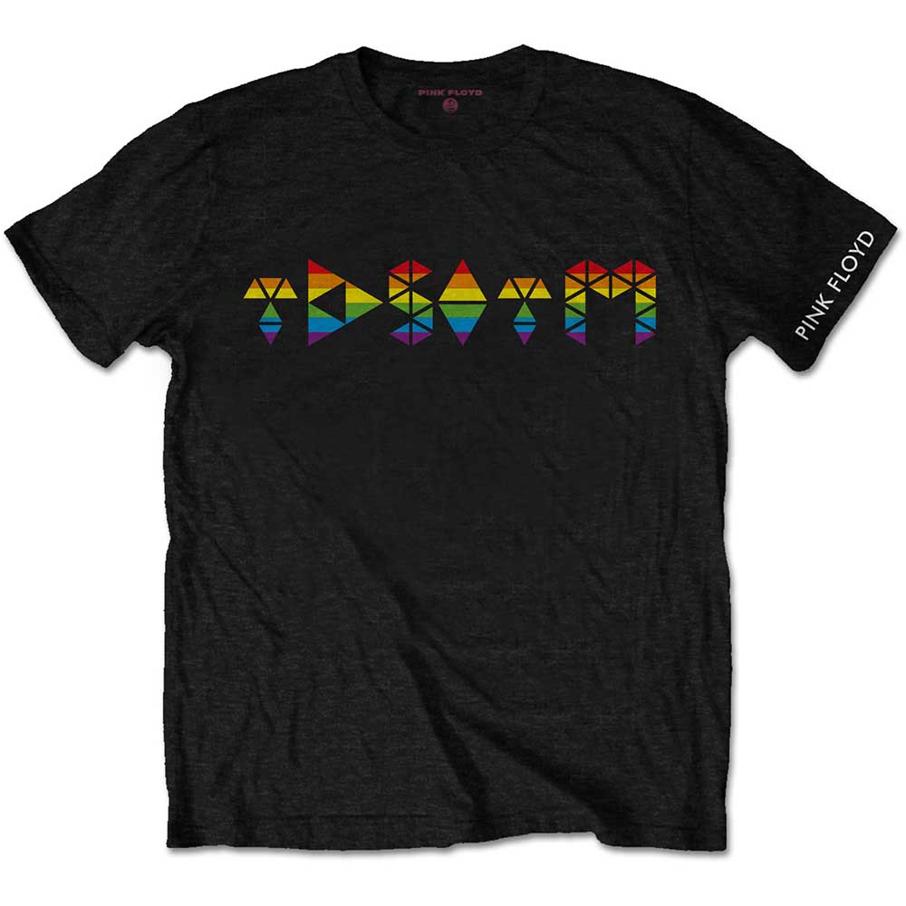 Tričko Pink Floyd - Dark Side Prism Initials, Unisex,Čierna,XXL