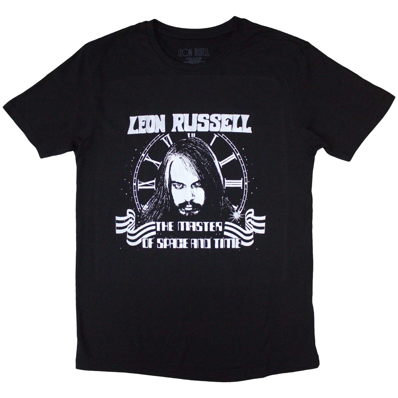 Tričko Leon Russell - Space & Time, Unisex,Čierna,XXL