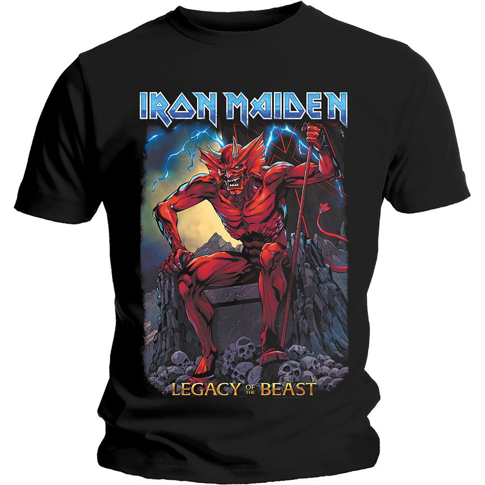 Tričko Iron Maiden - Legacy of the Beast 2 Devil, Unisex,Čierna,XL