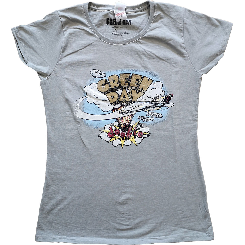 Tričko Green Day - Vintage Dookie, Žena,Šedá,XXL