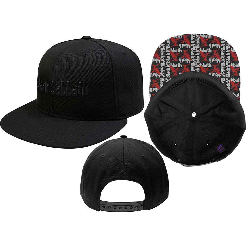 Šiltovka Black Sabbath - Logo & Demon, Unisex,Čierna,Univerzálna