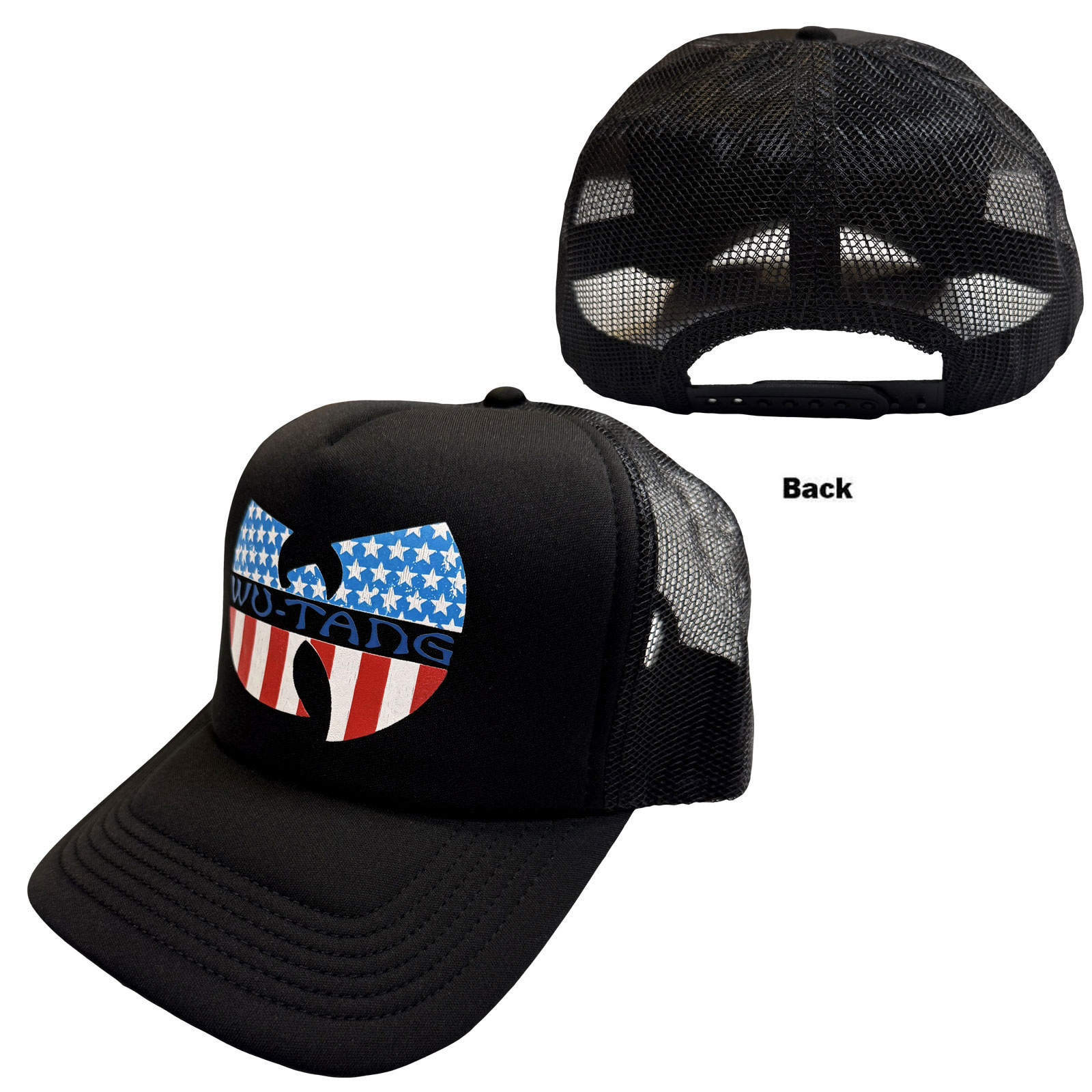 Šiltovka Wu-Tang Clan - Star-Spangled Logo, Unisex,Čierna,Univerzálna