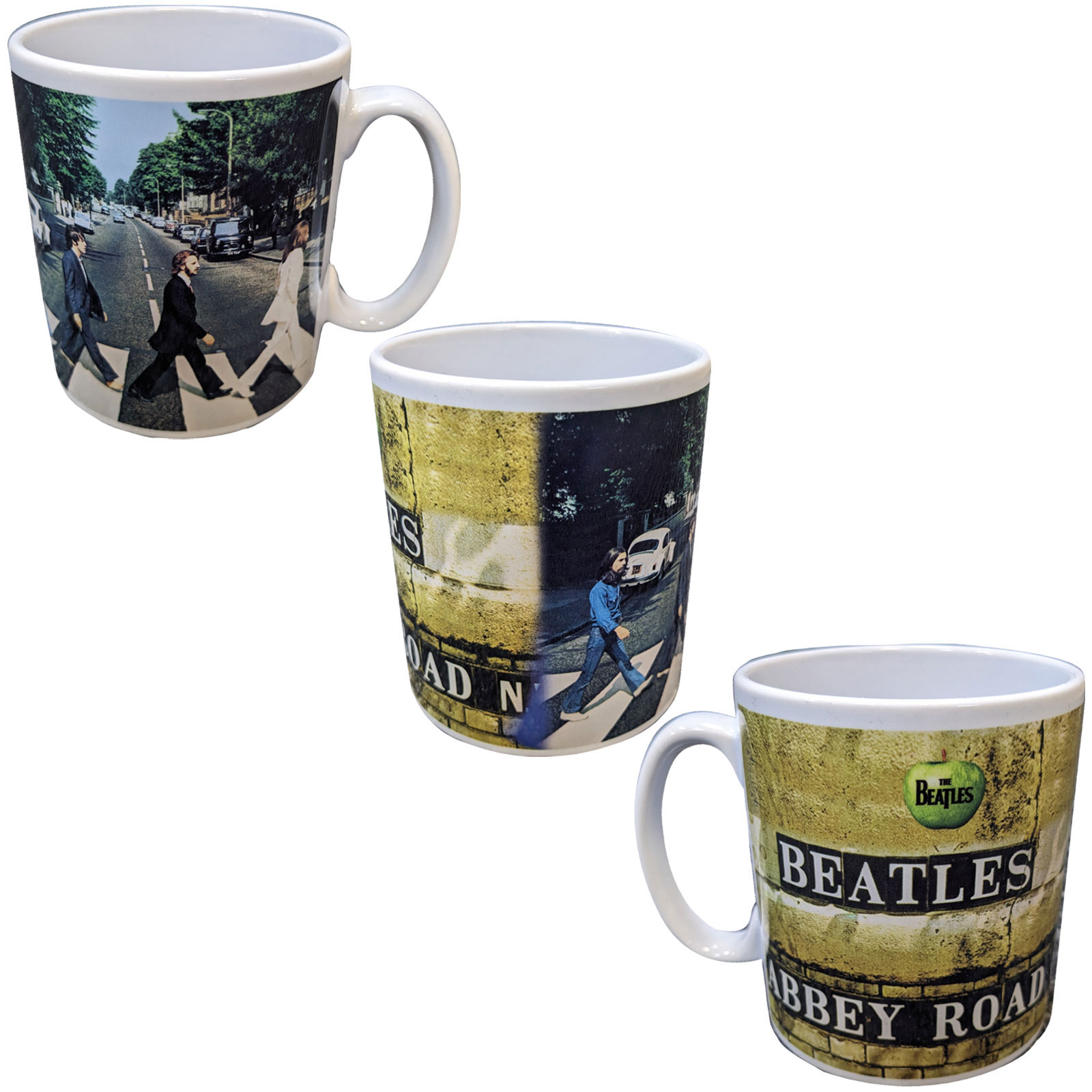 Hrnček The Beatles - Abbey Road Crossing, Biela,Univerzálna