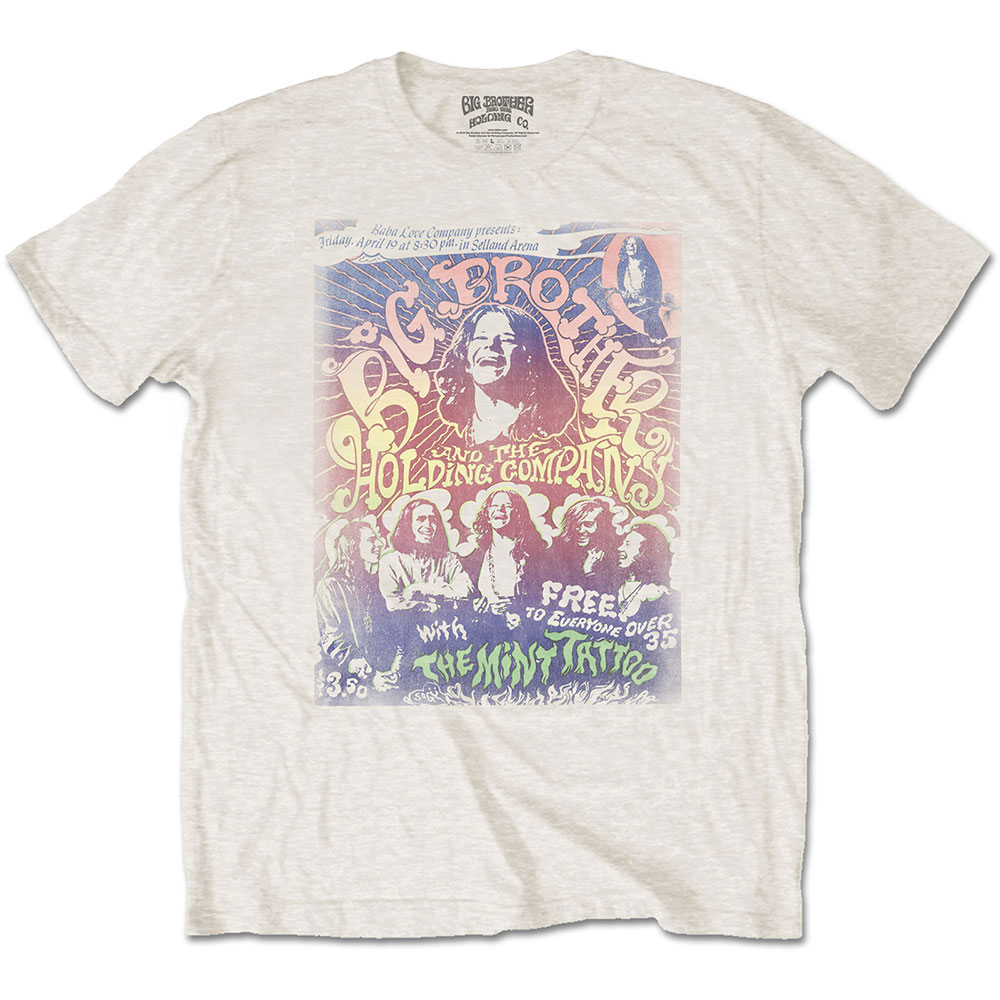 Tričko Big Brother & The Holding Company - Selland Arena, Unisex,Natural,XXL