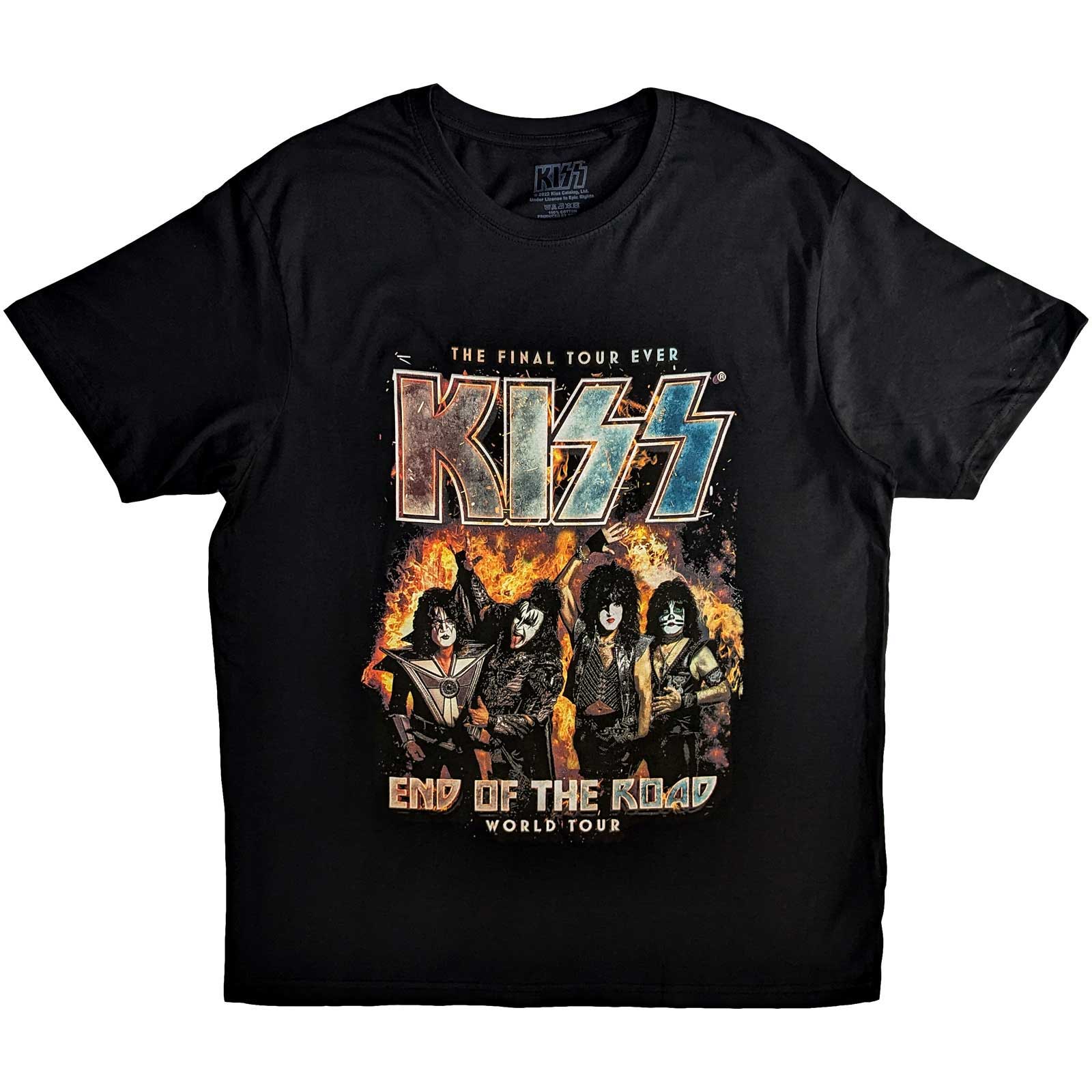 Tričko Kiss - End Of The Road Final Tour, Unisex,Čierna,XXL