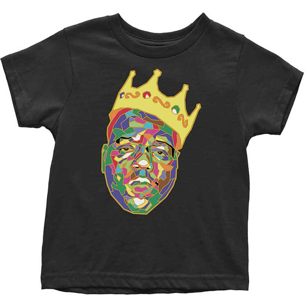 Tričko Biggie Smalls - Crown, Dieťa,Čierna,4 roky