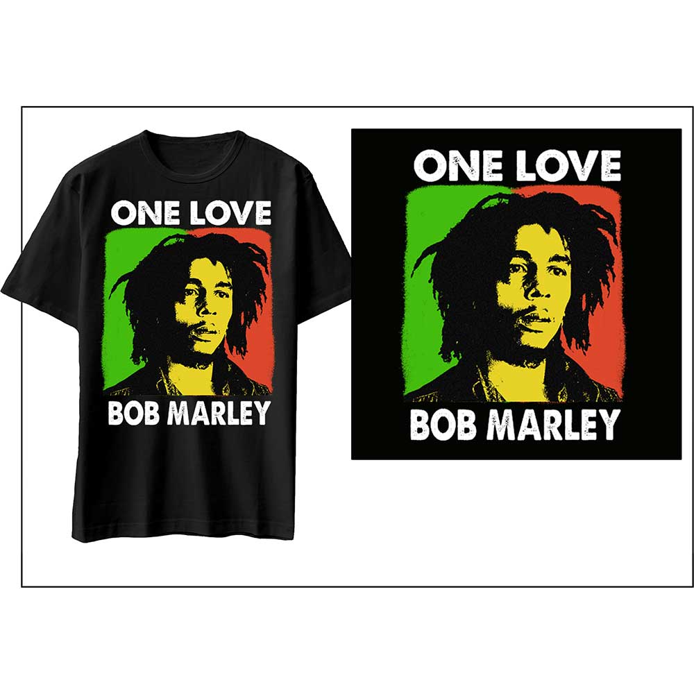 Tričko Bob Marley - One Love, Unisex,Čierna,XXL