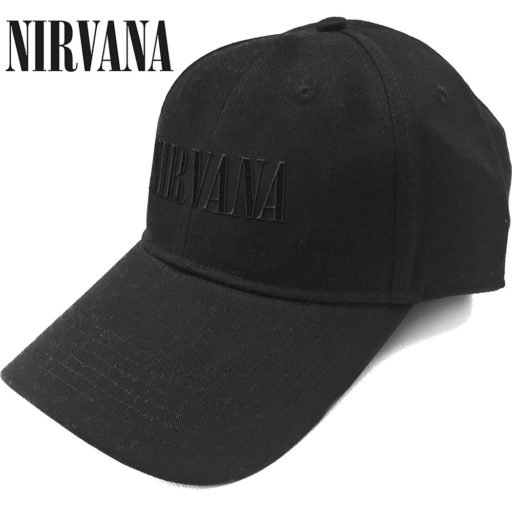 Šiltovka Nirvana - Text Logo, Unisex,Čierna,Univerzálna