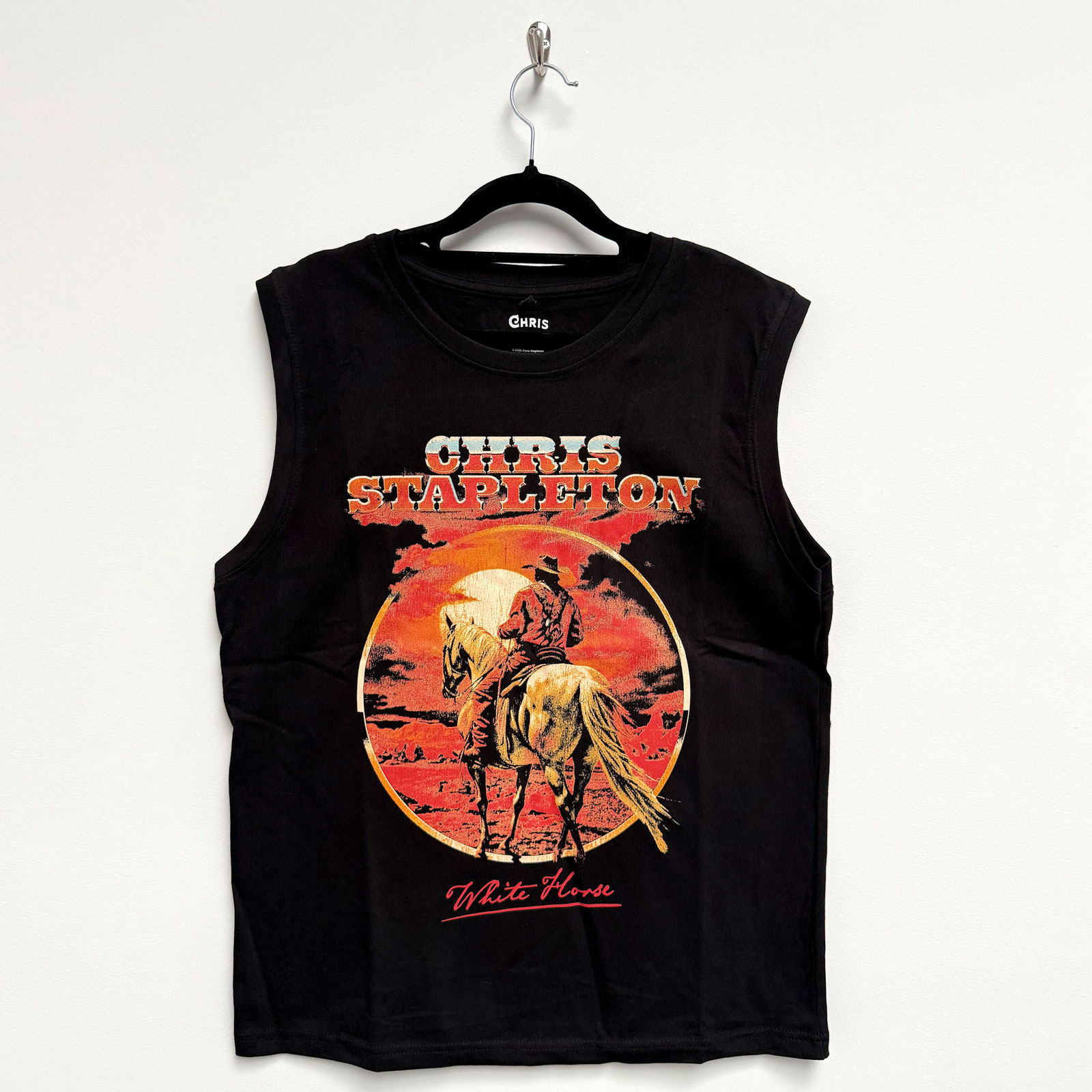 Tielko Chris Stapleton - White Horse, Unisex,Čierna,XXL