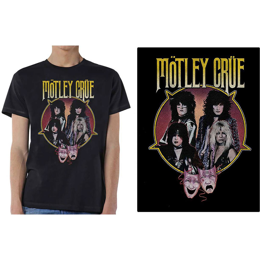 Tričko Motley Crue - Theatre Pentagram, Unisex,Čierna,XXL