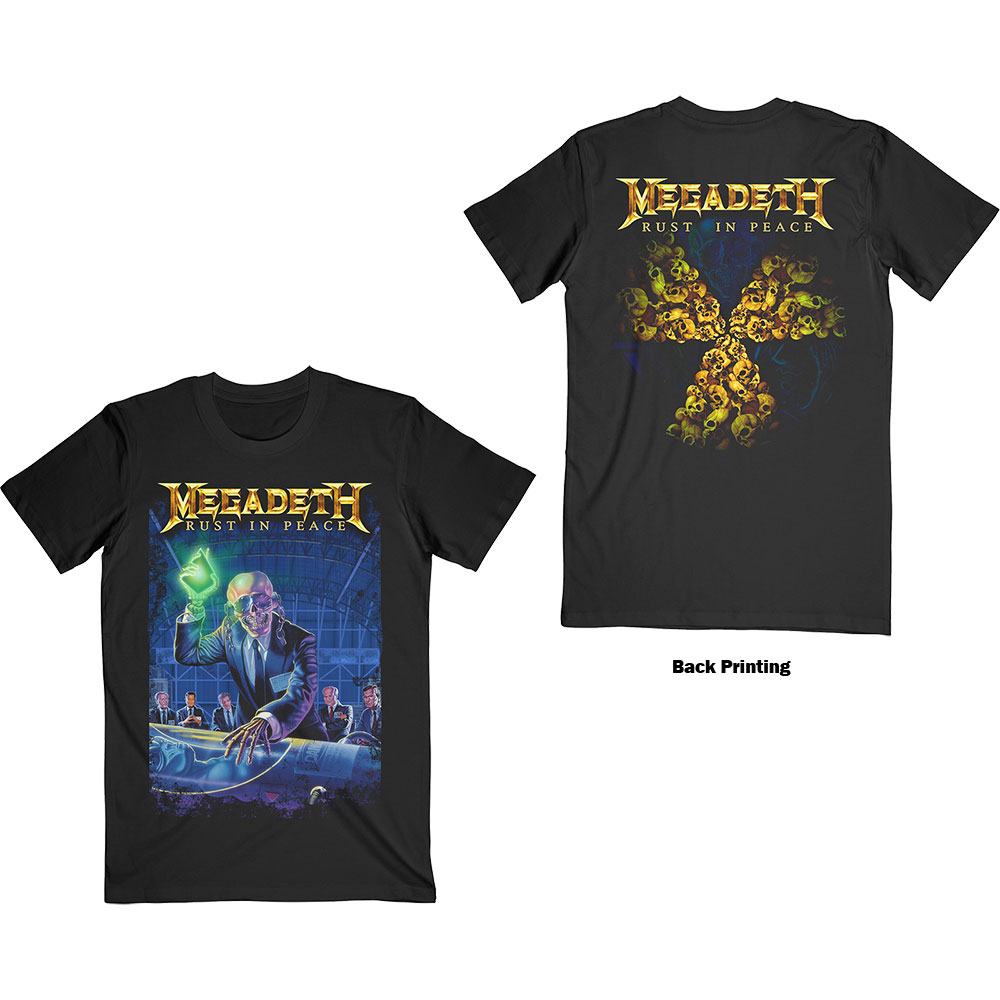 Tričko Megadeth - Rust In Peace 30th Anniversary, Unisex,Čierna,L