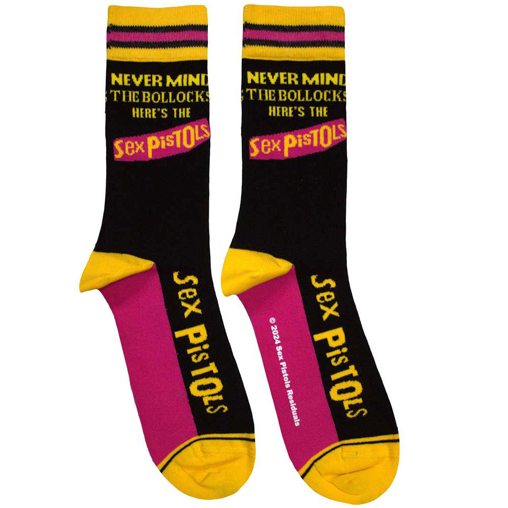 Ponožky Sex Pistols - NMTB Stripes, Unisex,Čierna,UK 4 - 7