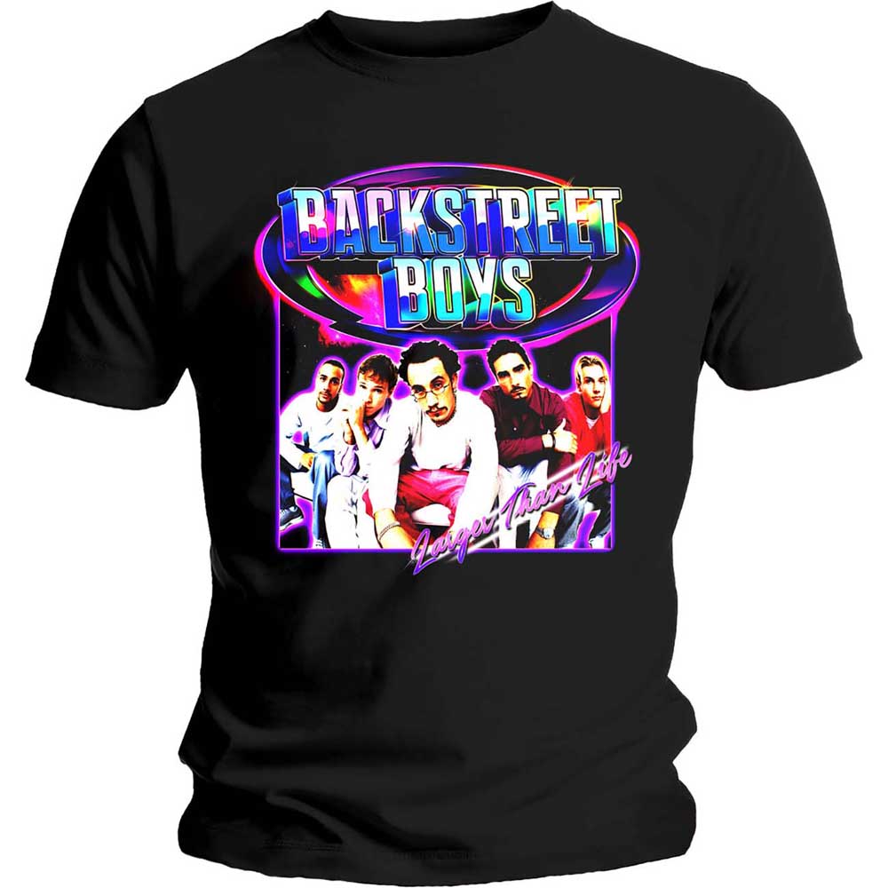 Tričko Backstreet Boys - Larger Than Life, Unisex,Čierna,XXL