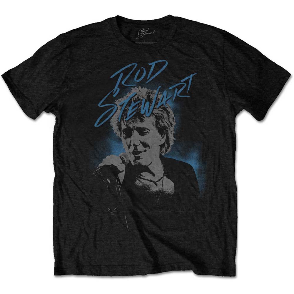 Tričko Rod Stewart - Scribble Photo, Unisex,Čierna,XXL