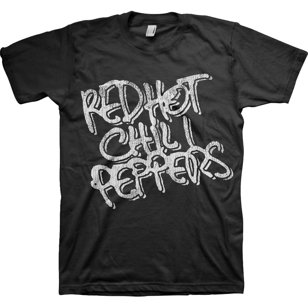 Tričko Red hot chili peppers - Black & White Logo, Unisex,Čierna,XXL