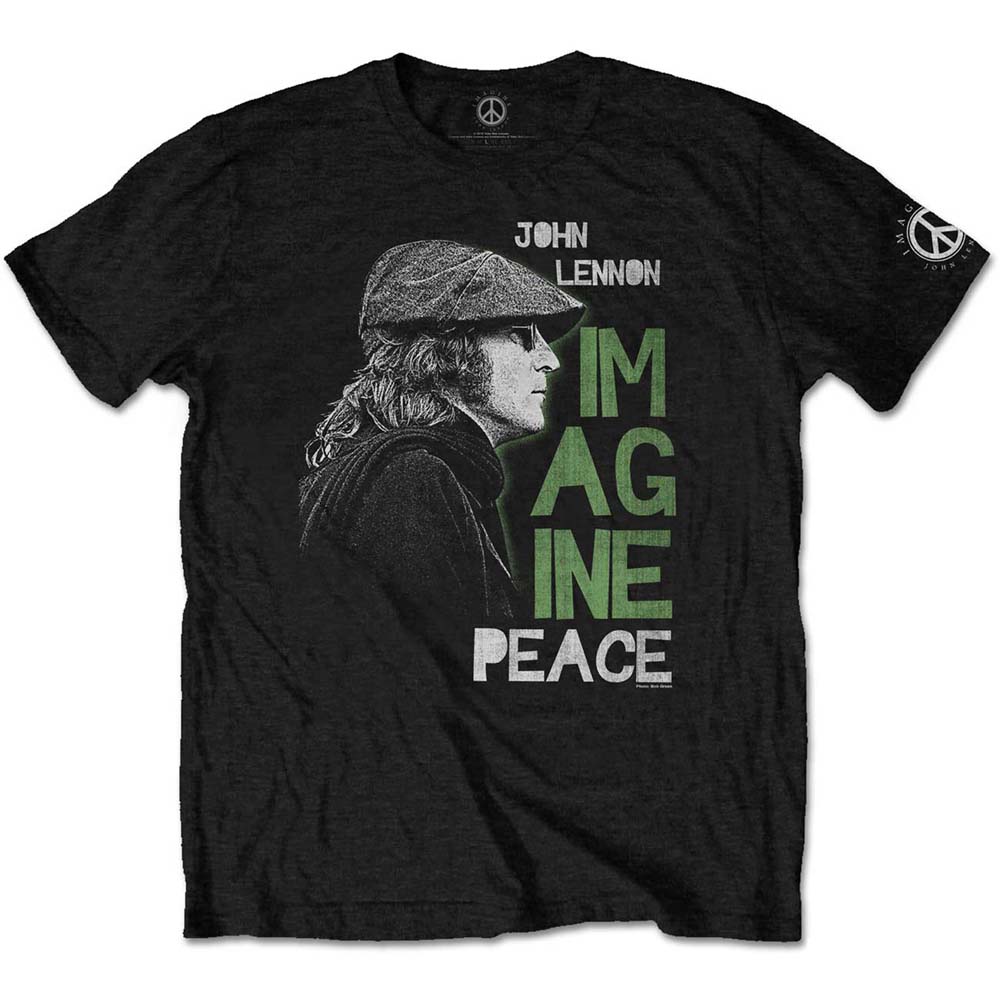 Tričko John Lennon - Imagine Peace, Unisex,Čierna,3XL