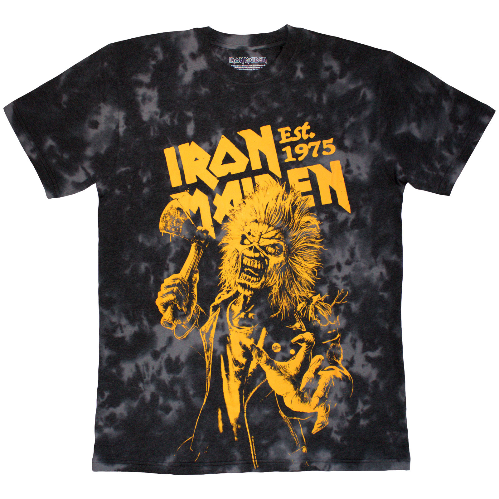 Tričko Iron Maiden - Est. 1975 Axe Eddie, Unisex,Čierna,XL