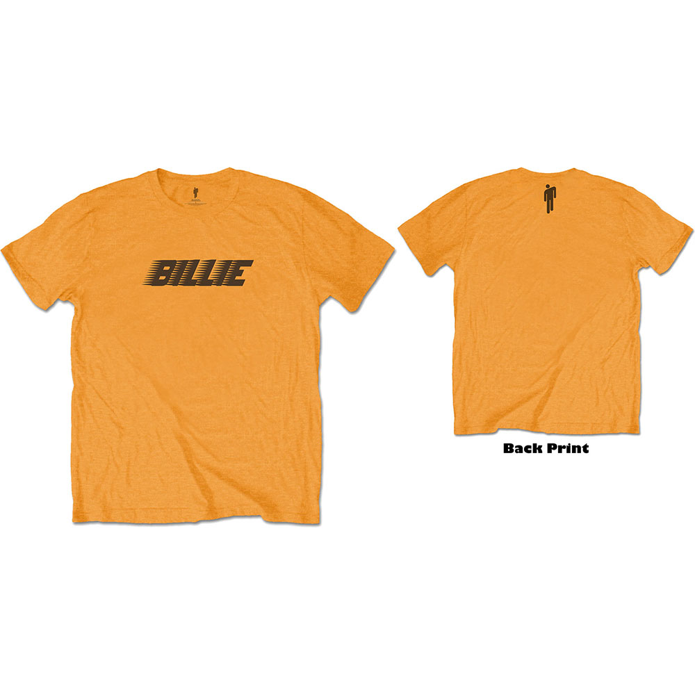Tričko Billie Eilish - Racer Logo & Blohsh, Unisex,Oranžová,M