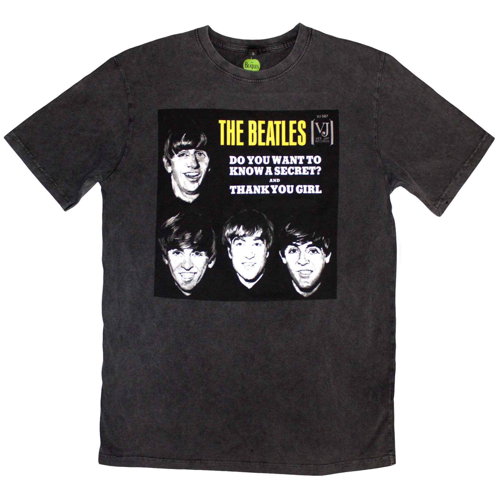 Tričko The Beatles - VJ Secret Sleeve, Unisex,Šedá,XXL