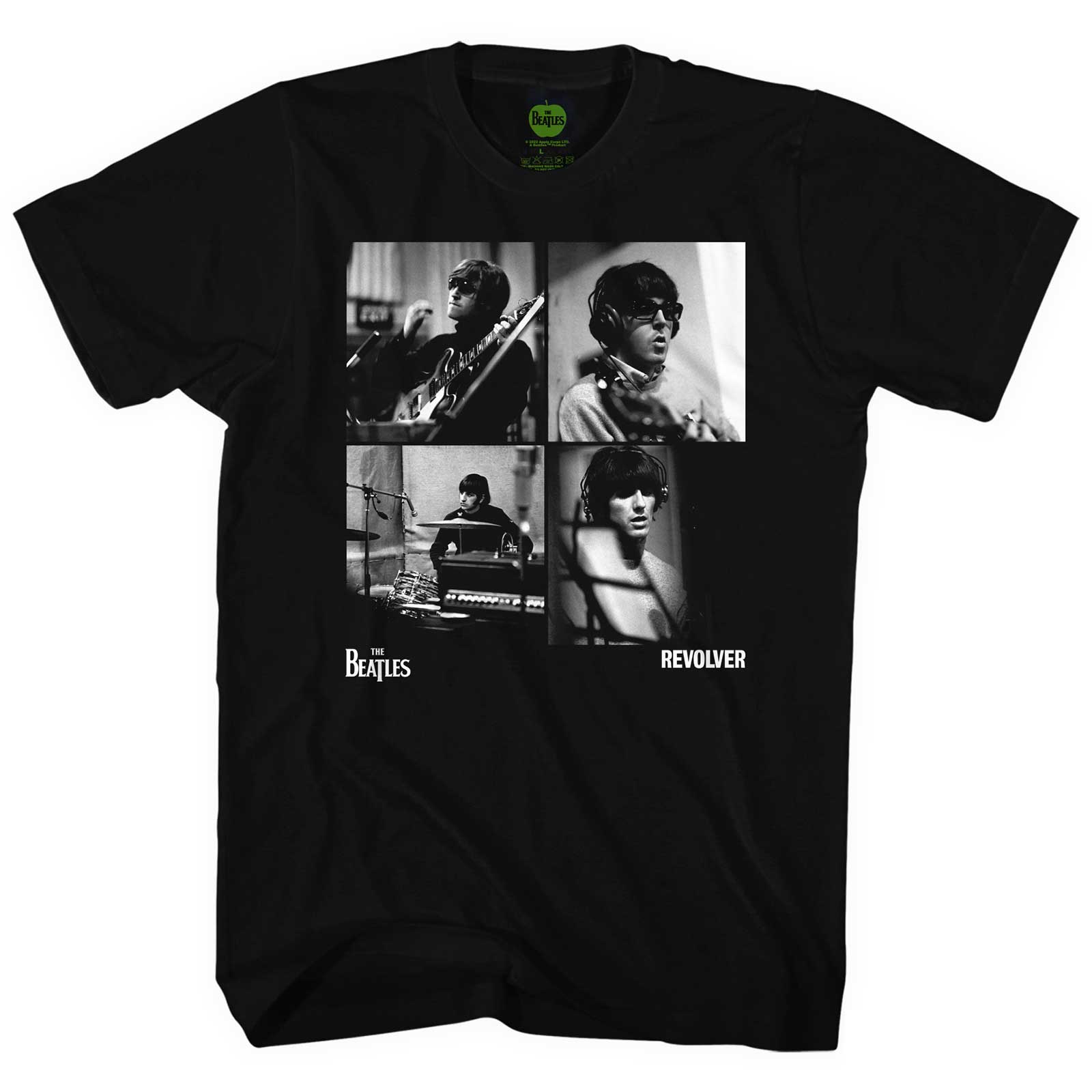 Tričko The Beatles - Revolver Studio Shots, Unisex,Čierna,XXL