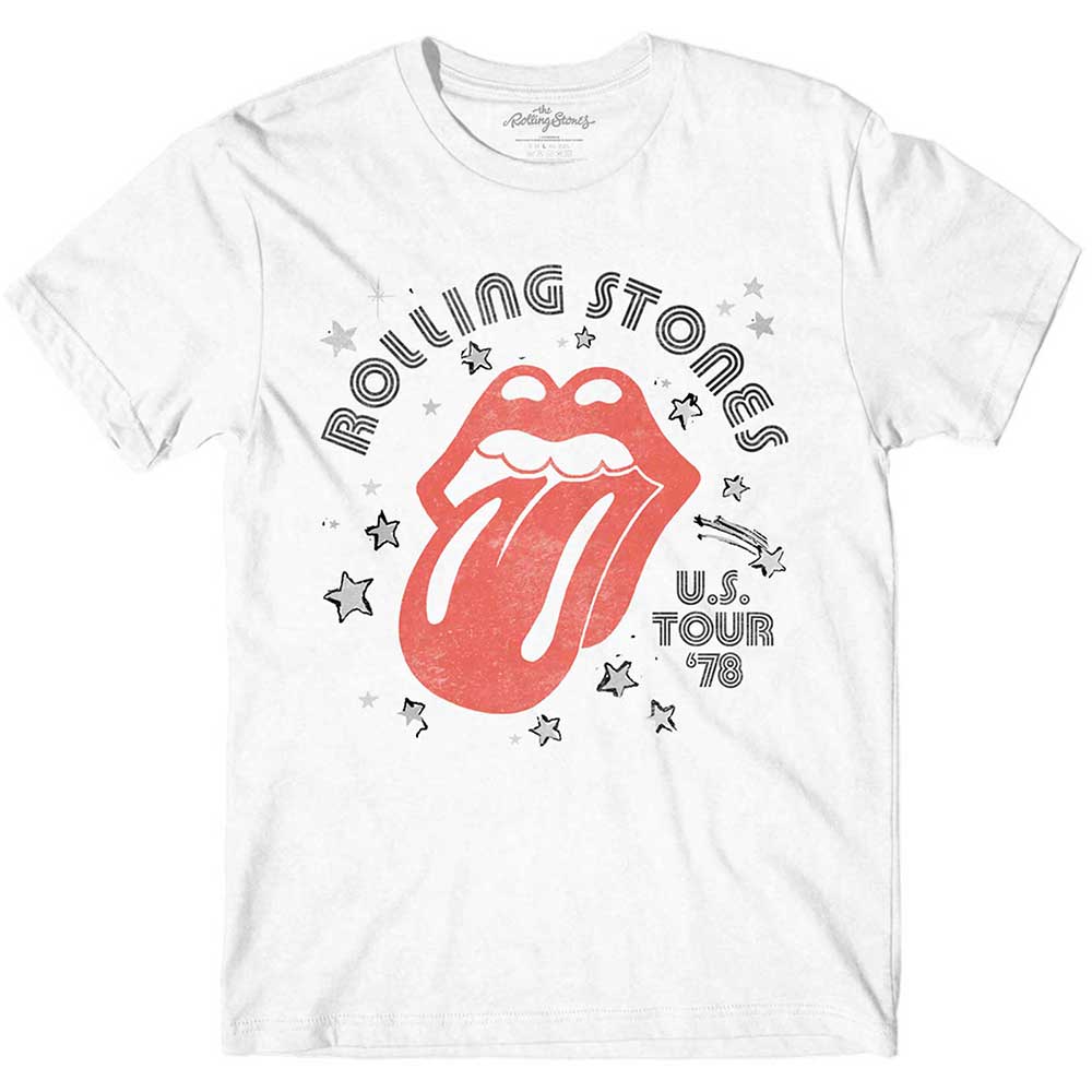 Tričko The Rolling Stones - Aero Tongue, Unisex,Biela,XXL