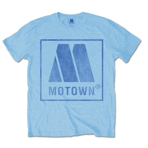 Tričko Motown - Vintage Logo, Unisex,Modrá,M