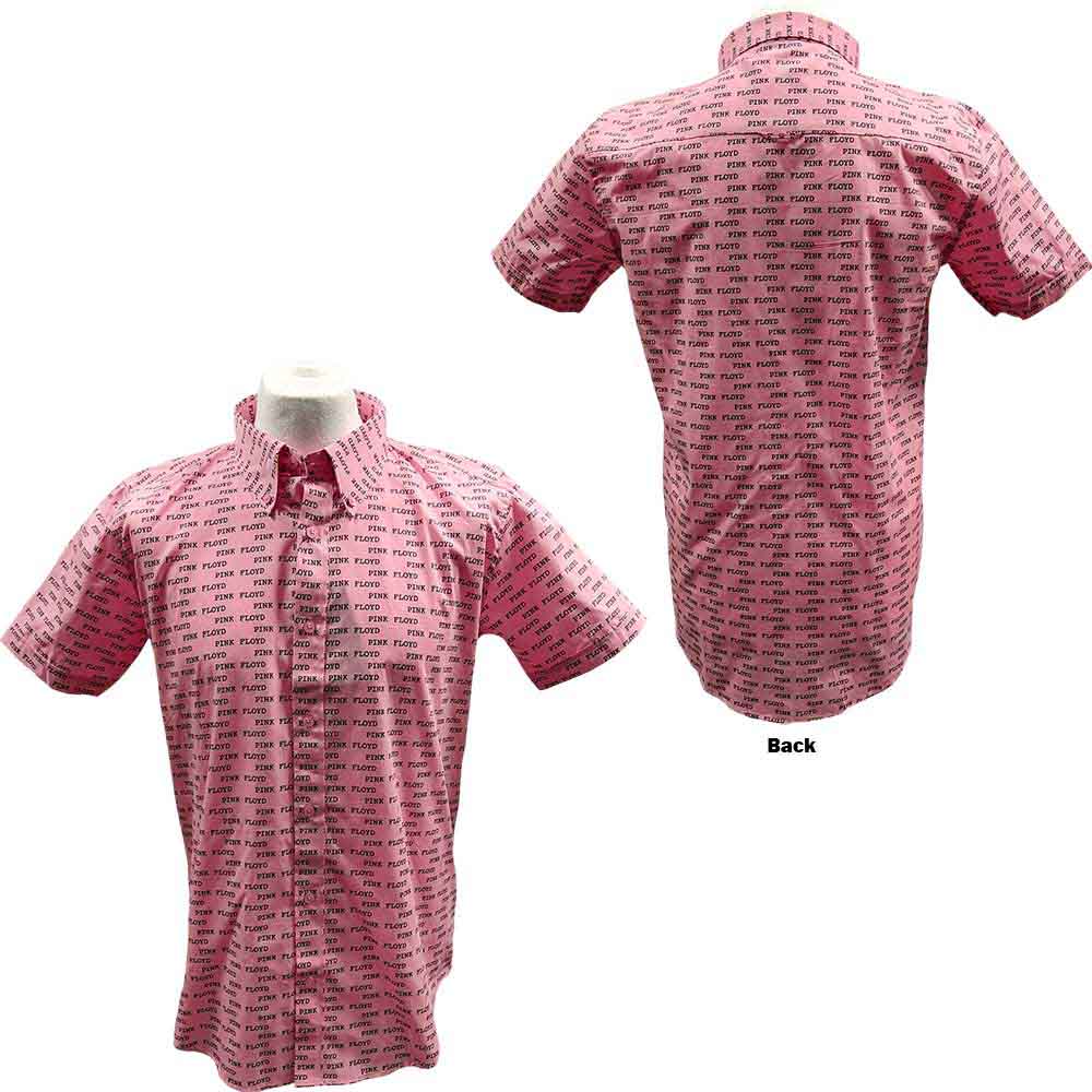 Košeľa Pink Floyd - Courier Pattern, Unisex,Ružová,XXL