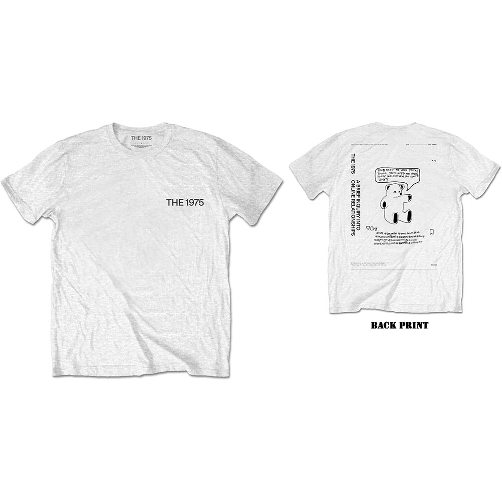 Tričko The 1975 - ABIIOR Teddy, Unisex,Biela,XXL